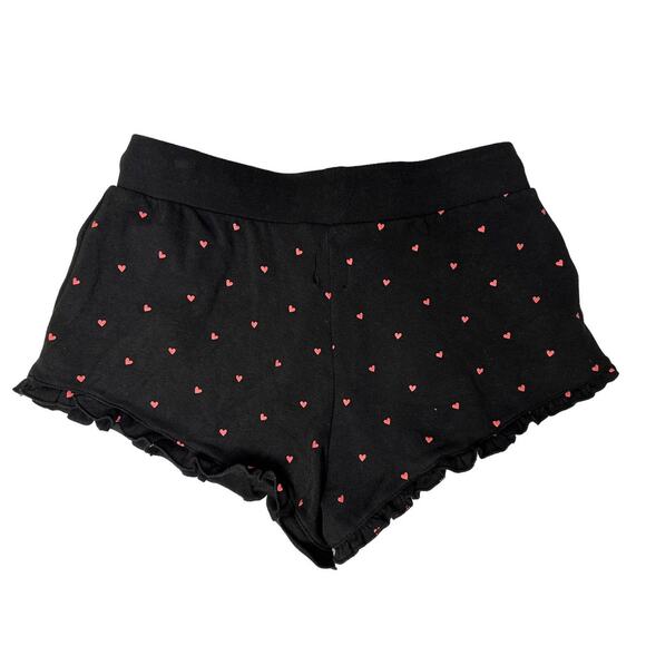 Plush Apparel black heart pajama shorts size Small - Picture 4 of 4